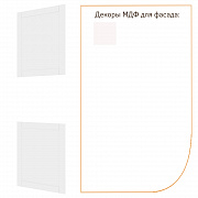 МИКС МДФ Комплект фасадов шкафа-пенала под технику 60х204