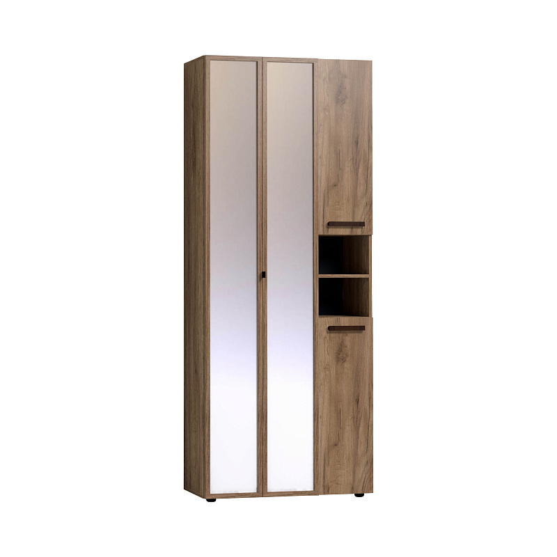 НАТУРА/NATURE 87 Шкаф для одежды и белья ФАСАД Зеркало Контур фото